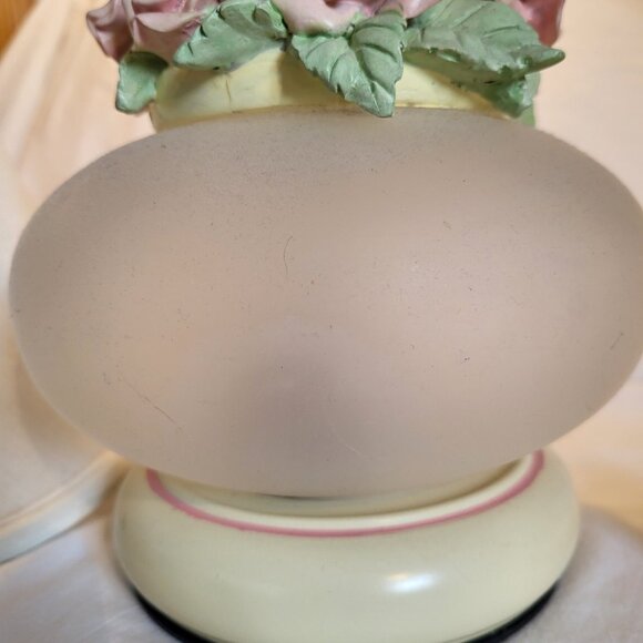 Capodimonte Rose Lamp Italian Electric Plug In Vintage Very Good Condition super - Picture 10 of 11